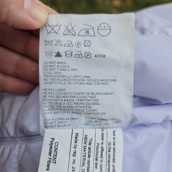 Prada y2k short light purple nylon winter jacket size IT 42 US 6 - Picture 10 of 15